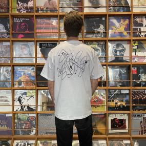 RUSHHOUR x CARHARTT LTD T-SHIRT (WHITE WITH BLACK PRINT